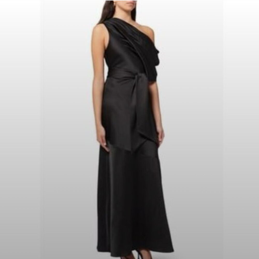 Significant Other Olinda Satin Column Gown - Black